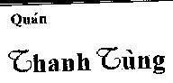 Mẫu nhãn hiệu Quán Thanh Tùng
