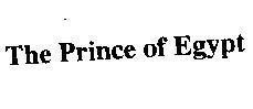 Mẫu nhãn hiệu THE PRINCE OF EGYPT