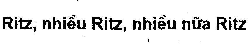 Mẫu nhãn hiệu Ritz nhiều Ritz nhiều nữa Ritz