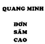Mẫu nhãn hiệu QUANG MINH ĐƠN SÂM CAO