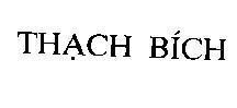 Mẫu nhãn hiệu THạCH BíCH