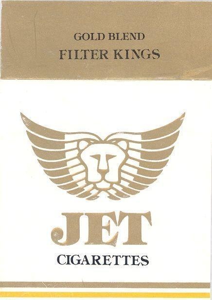 Mẫu nhãn hiệu JET FILTER KINGS CIGARETTES GOLD BLEND