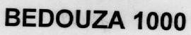 Mẫu nhãn hiệu BEDOUZA 1000
