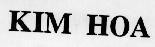 Mẫu nhãn hiệu KIM HOA