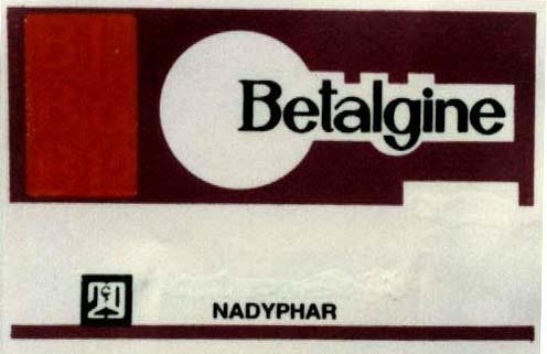 Mẫu nhãn hiệu 29 BETALGINE NADYPHAR
