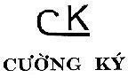 Mẫu nhãn hiệu CK Cường Ký