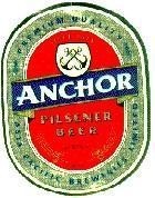 Mẫu nhãn hiệu ANCHOR PILSENER BEER SINCE 1933