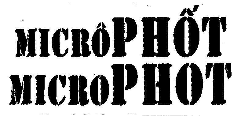 Mẫu nhãn hiệu MICRÔPHốT MICROPHOT