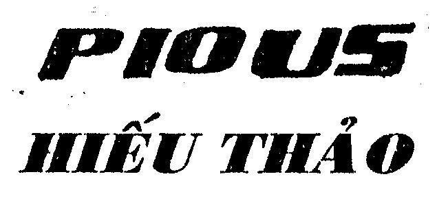 Mẫu nhãn hiệu PIOUS HIếU THảO
