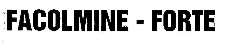 Mẫu nhãn hiệu FACOLMINE - FORTE