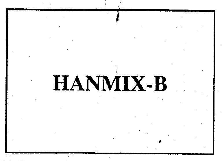 Mẫu nhãn hiệu HANMIX-B