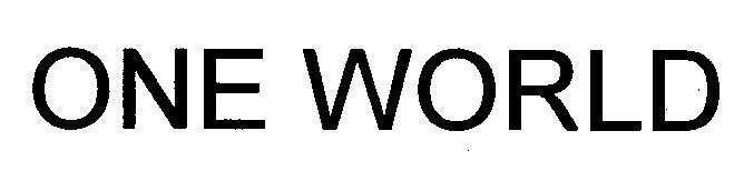 Mẫu nhãn hiệu ONE WORLD