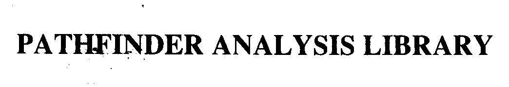 Mẫu nhãn hiệu PATHFINDER ANALYSIS LIBRARY