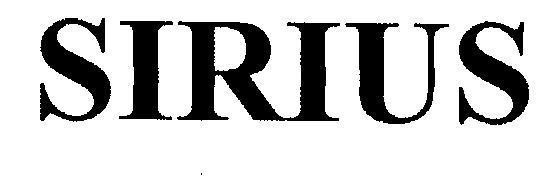 Mẫu nhãn hiệu SIRIUS