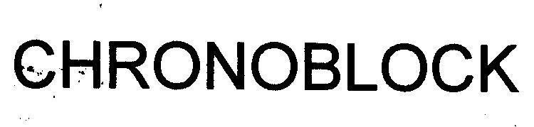 Mẫu nhãn hiệu CHRONOBLOCK