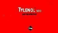 Mẫu nhãn hiệu TYLENOL 500 PARACETAMOL CILAG