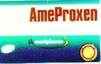 Mẫu nhãn hiệu AMEPROXEN MERIPHARM, USA, QUALITY GUARANTEED, MADE IN THE