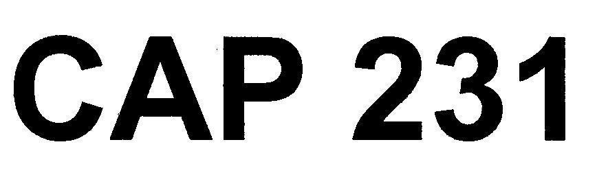 Mẫu nhãn hiệu CAP 231
