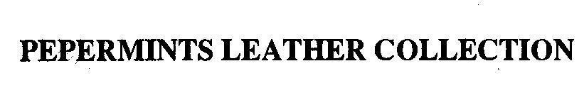 Mẫu nhãn hiệu PEPPERMINTS LEATHER COLLECTION