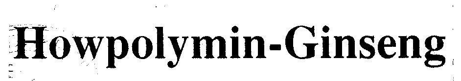 Mẫu nhãn hiệu Howpolymin-Ginseng