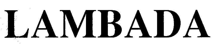 Mẫu nhãn hiệu LAMBADA