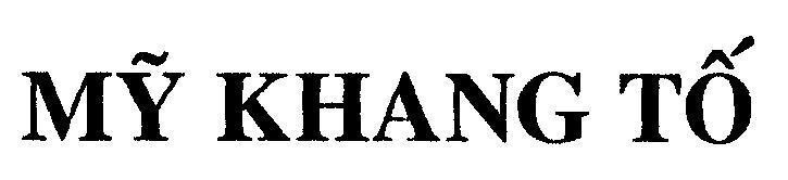 Mẫu nhãn hiệu Mỹ KHANG Tố