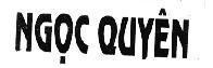 Mẫu nhãn hiệu Ngọc Quyên