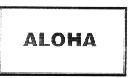 Mẫu nhãn hiệu ALOHA