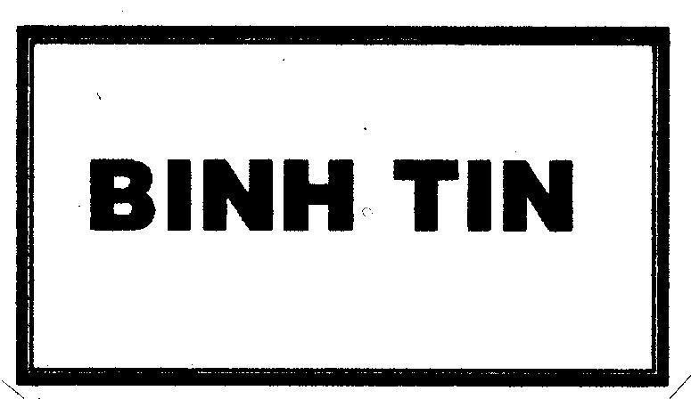 Mẫu nhãn hiệu BINH TIN
