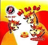 Mẫu nhãn hiệu ASIA GấU Đỏ Mì BA Bò ASIFOOD