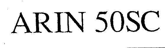 Mẫu nhãn hiệu ARIN 50SC