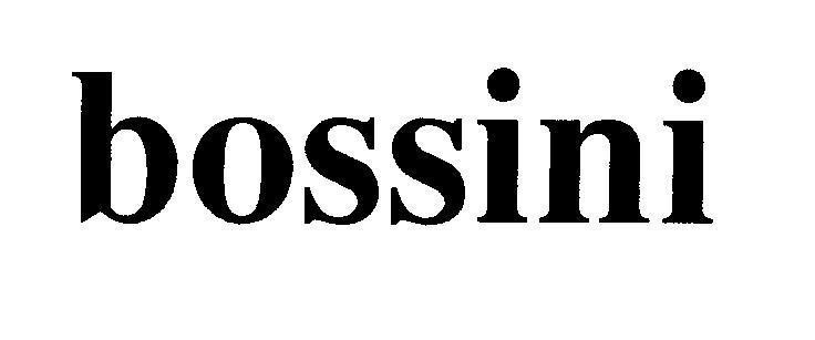 Mẫu nhãn hiệu BOSSINI