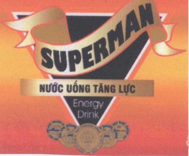 Mẫu nhãn hiệu SUPERMAN NƯớC UốNG TĂNG LựC Energy Drink