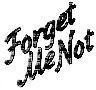 Mẫu nhãn hiệu FORGET ME NOT