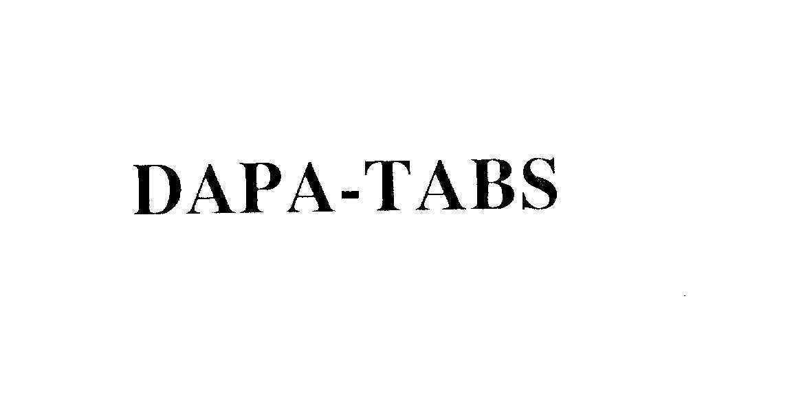 Mẫu nhãn hiệu DAPA TABS
