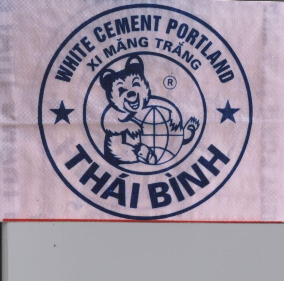Mẫu nhãn hiệu Thái Bình WHITE CEMENT PORTLAND