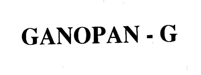 Mẫu nhãn hiệu GANOPAN-G