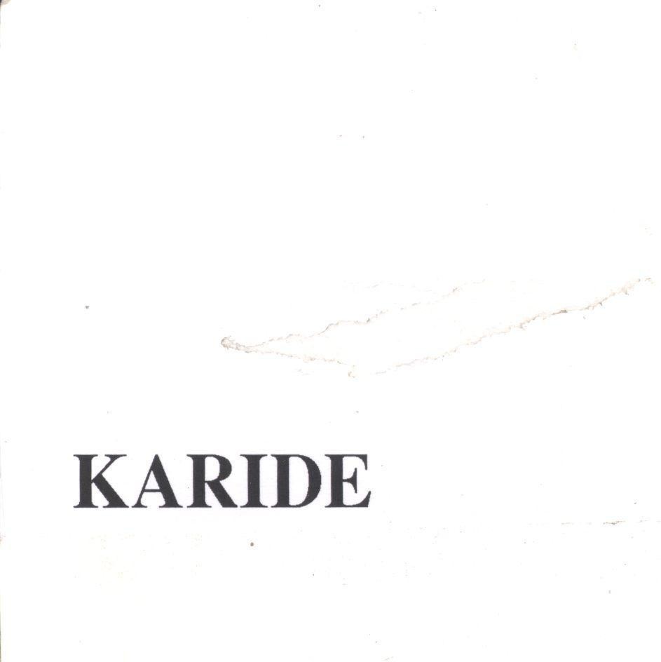 Mẫu nhãn hiệu KARIDE