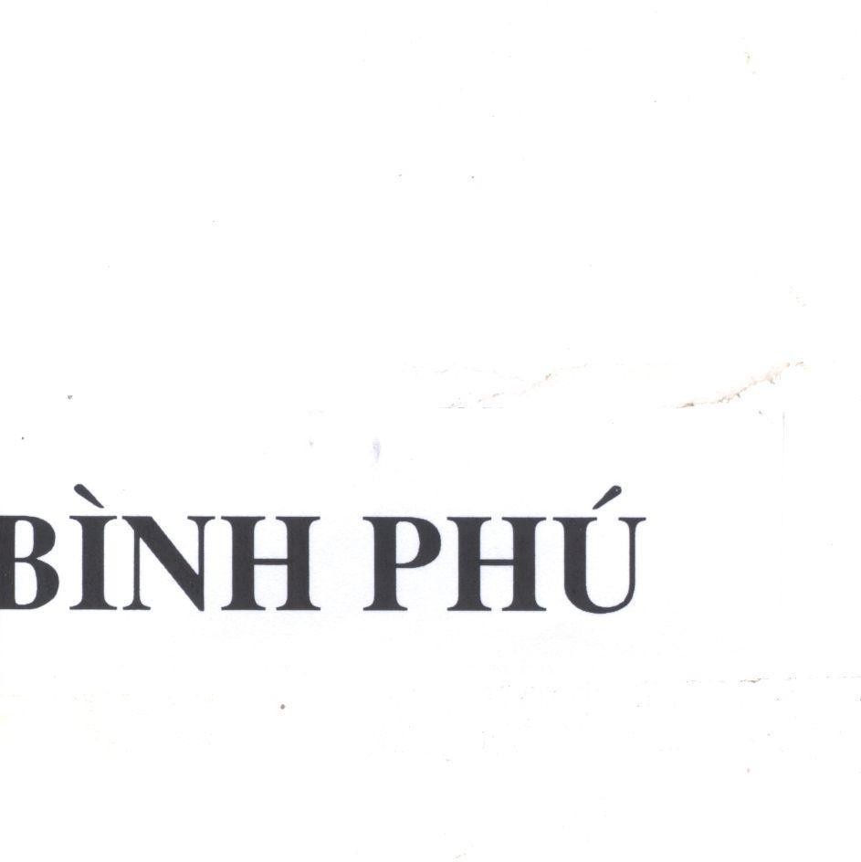 Mẫu nhãn hiệu BìNH PHú