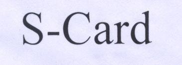 Mẫu nhãn hiệu S-Card