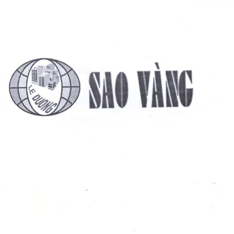 Mẫu nhãn hiệu Sao Vàng LE DUONG
