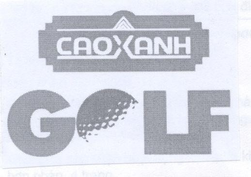 Mẫu nhãn hiệu CAO XANH GOLF
