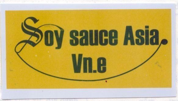 Mẫu nhãn hiệu SOY SAUCE ASIA VN.E