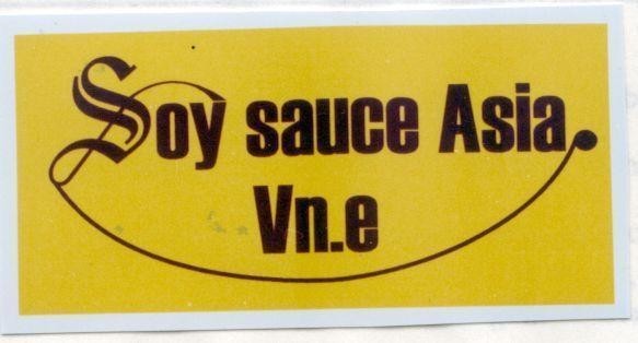 Mẫu nhãn hiệu SOY SAUCE ASIA VN.E