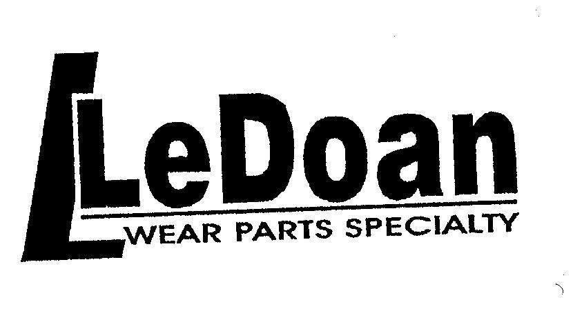 Mẫu nhãn hiệu LEDOAN WEAR PARTS SPECIALTY L