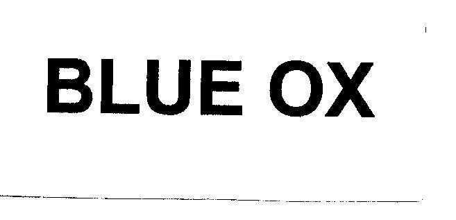 Mẫu nhãn hiệu BLUE OX