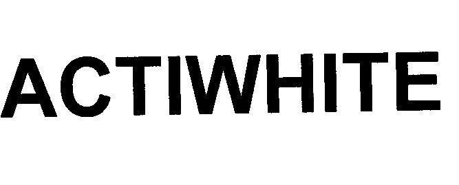 Mẫu nhãn hiệu ACTIWHITE