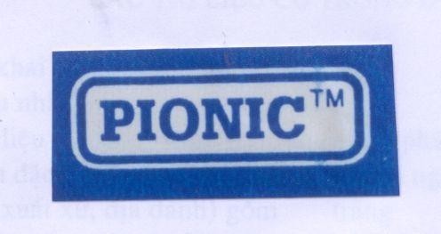 Mẫu nhãn hiệu PIONIC TM