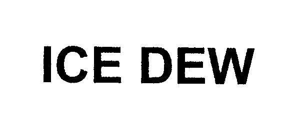 Mẫu nhãn hiệu ICE DEW