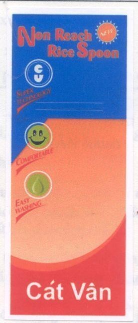Mẫu nhãn hiệu NON REACH RICE SPOON Cát Vân CV NEW EASY WASHING COMFORTABLE